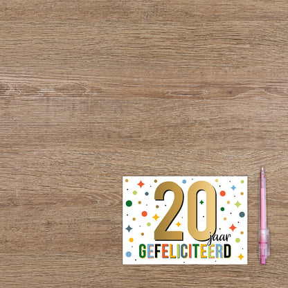 20 jaar gefeliciteerd