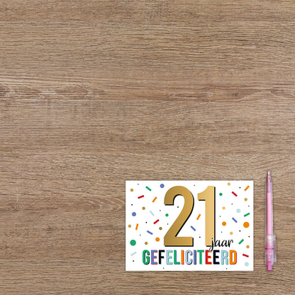 21 jaar gefeliciteerd
