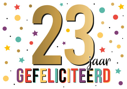 23 jaar gefeliciteerd