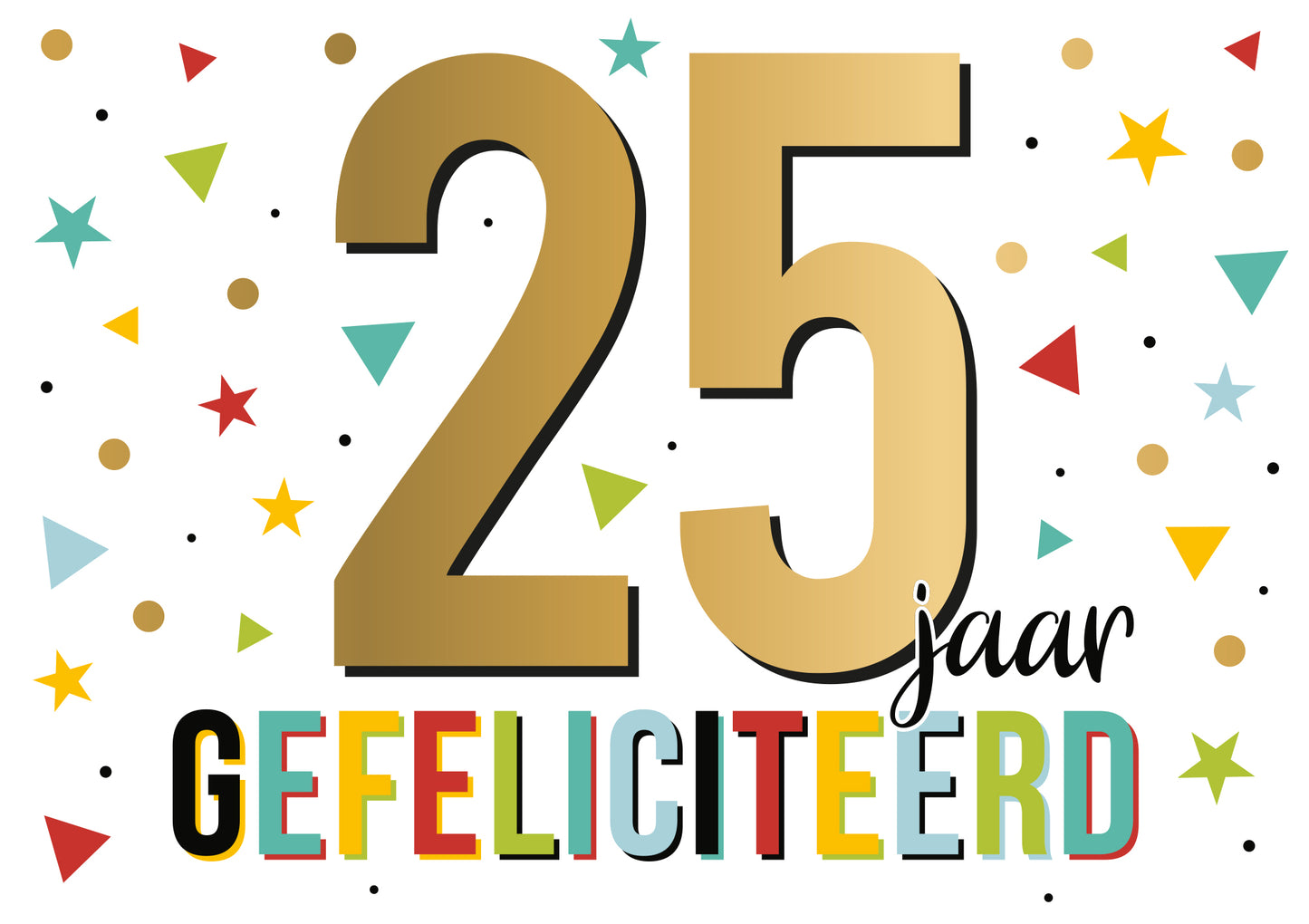 25 jaar gefeliciteerd