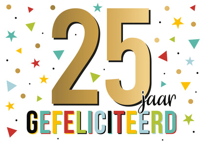 25 jaar gefeliciteerd