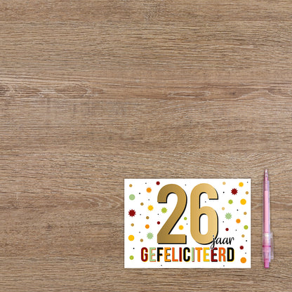 26 jaar gefeliciteerd