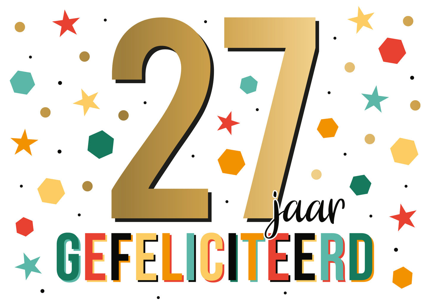 27 jaar gefeliciteerd
