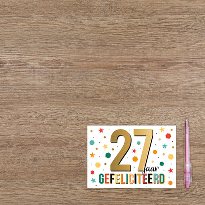 27 jaar gefeliciteerd