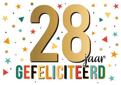 28 jaar gefeliciteerd