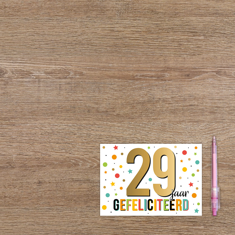 29 jaar gefeliciteerd