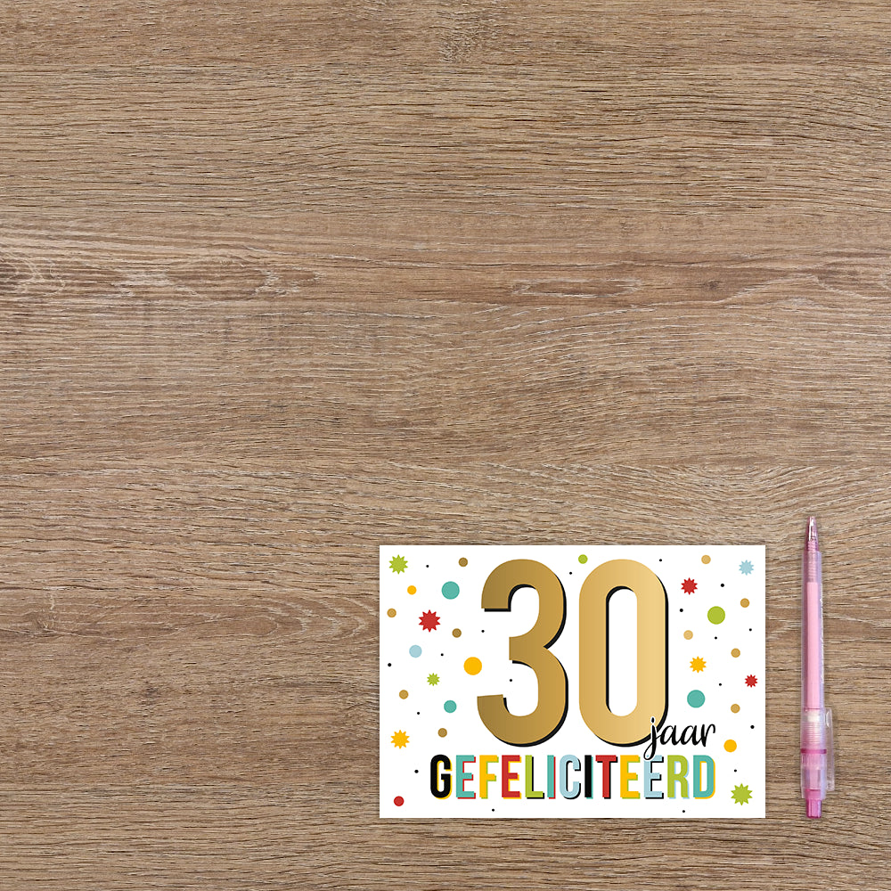 30 jaar gefeliciteerd