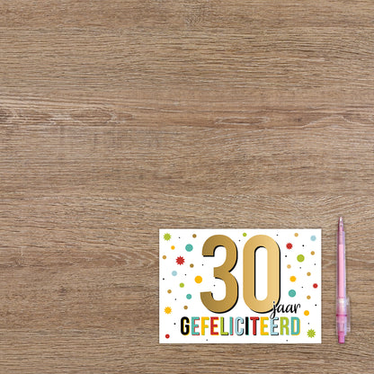 30 jaar gefeliciteerd