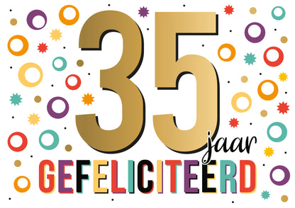 35 jaar gefeliciteerd