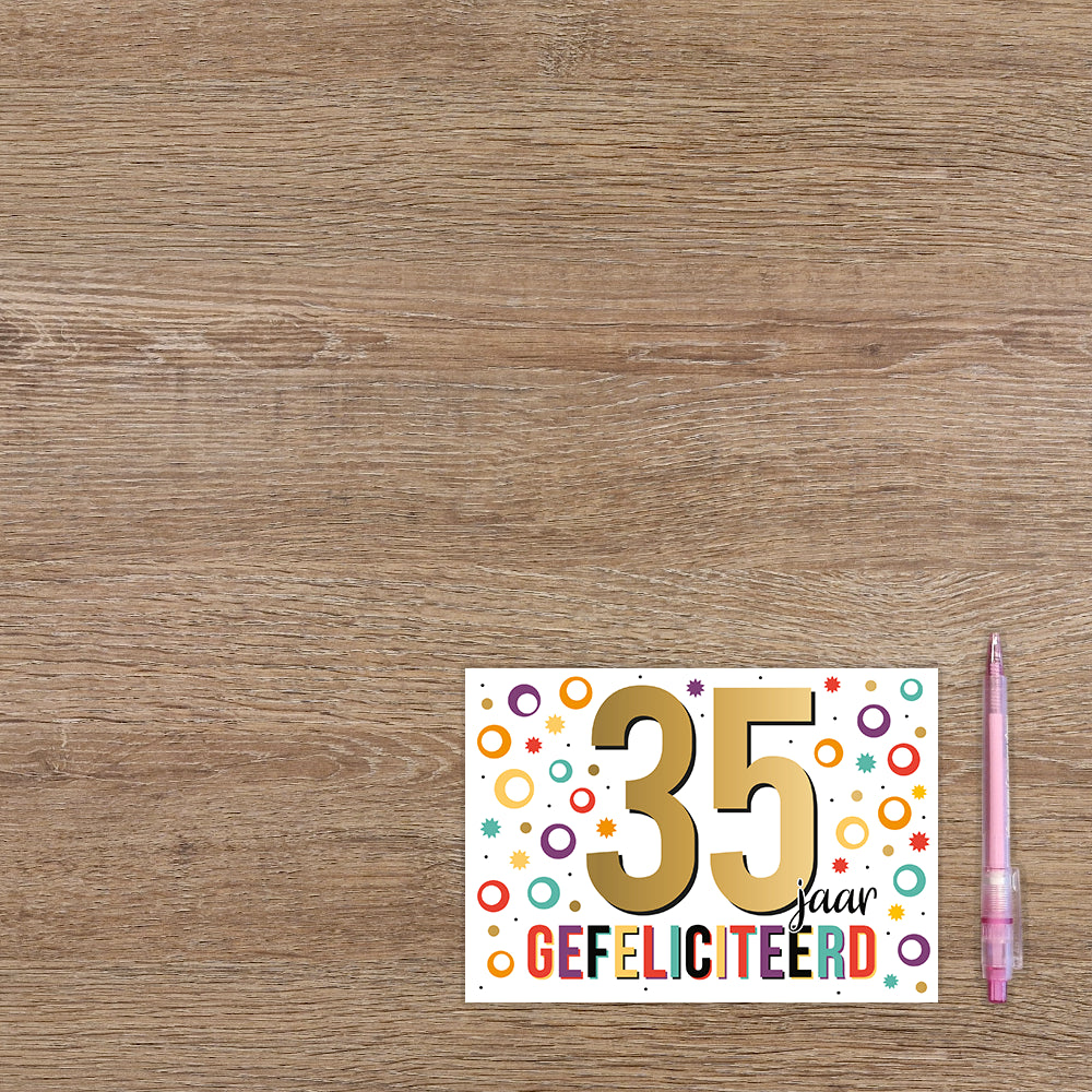 35 jaar gefeliciteerd