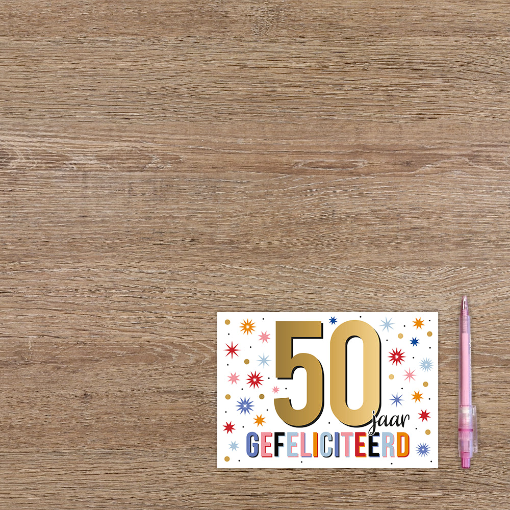 50 jaar gefeliciteerd