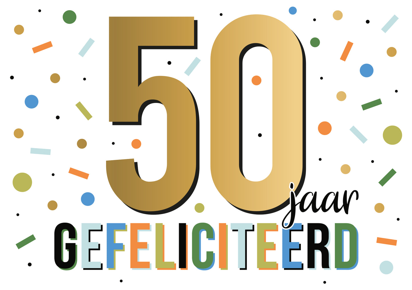 50 jaar gefeliciteerd