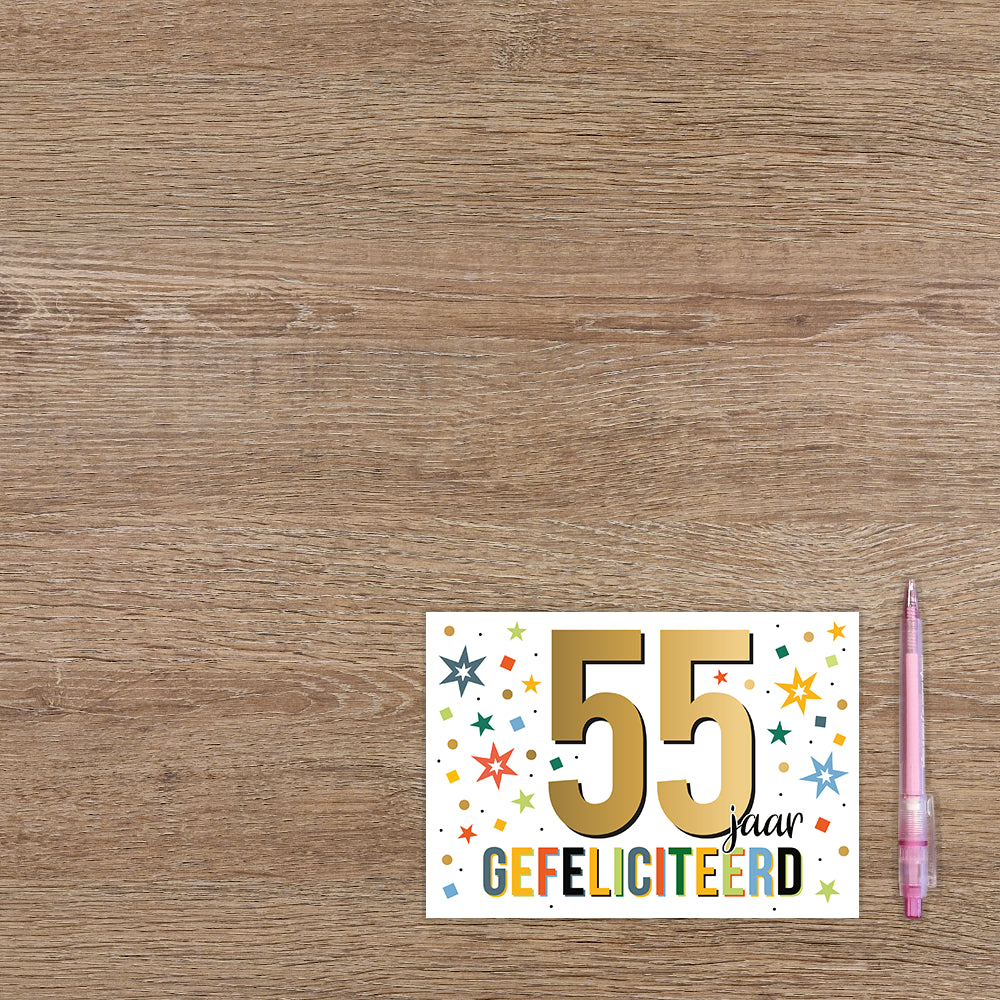 55 jaar gefeliciteerd