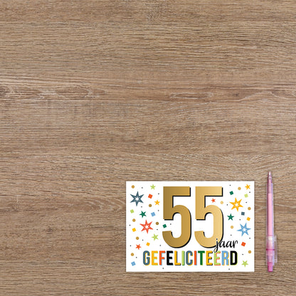 55 jaar gefeliciteerd