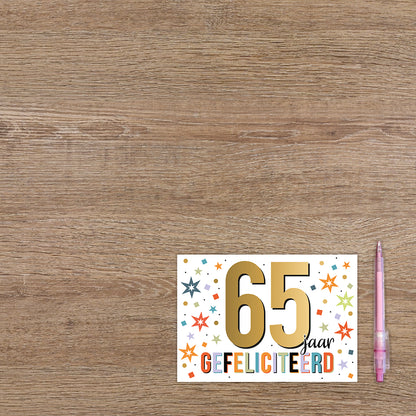 65 jaar gefeliciteerd
