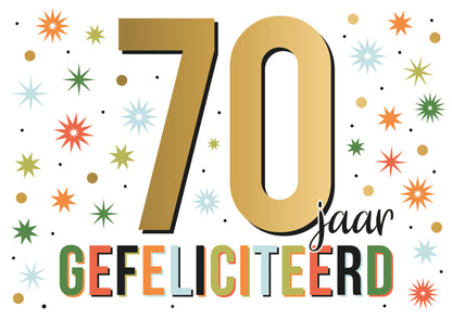 70 jaar gefeliciteerd