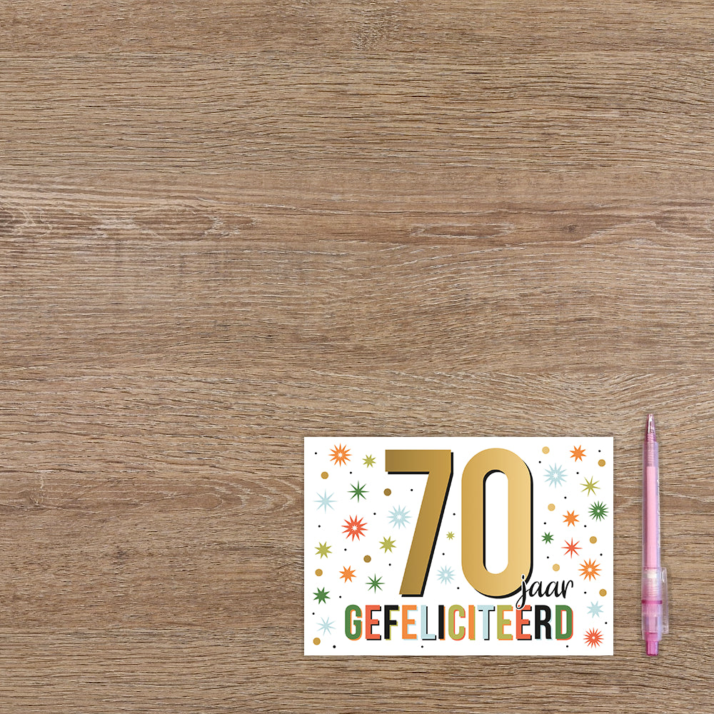 70 jaar gefeliciteerd