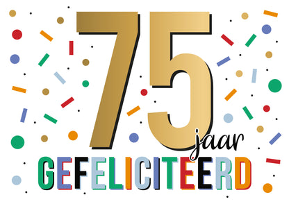 75 jaar gefeliciteerd