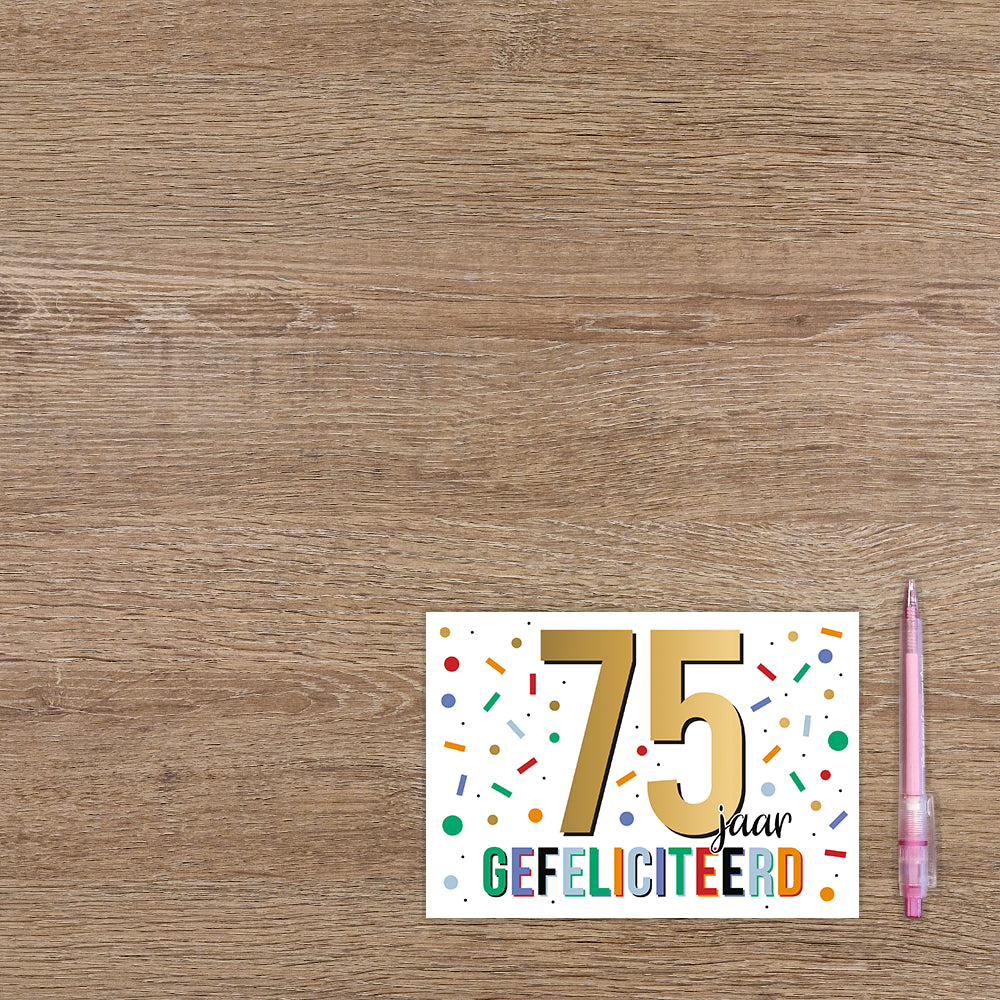 75 jaar gefeliciteerd