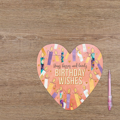 Hugs kisses and lovely birthday wishes