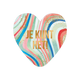 Je kunt het! - Formaat: Standaard - Vorm: Hart - Succes kaart - Op deze harten wenskaart is een patroon te zien van golvende, verticale strepen in diverse kleuren zoals roze, blauw, groen en rood. Centraal op de kaart staat in twee regels de tekst "JE KUNT HET!" in een strak, goudkleurig lettertype. Verspreid over het ontwerp zijn subtiele, goudkleurige spikkels aangebracht. Het geheel heeft een kleurrijke en bemoedigende uitstraling door de dynamische lijnen en de glanzende tekst. - Snelwenskaart