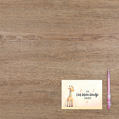 Een lief klein kindje geboren