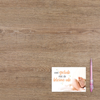 Veel geluk met de kleine uk