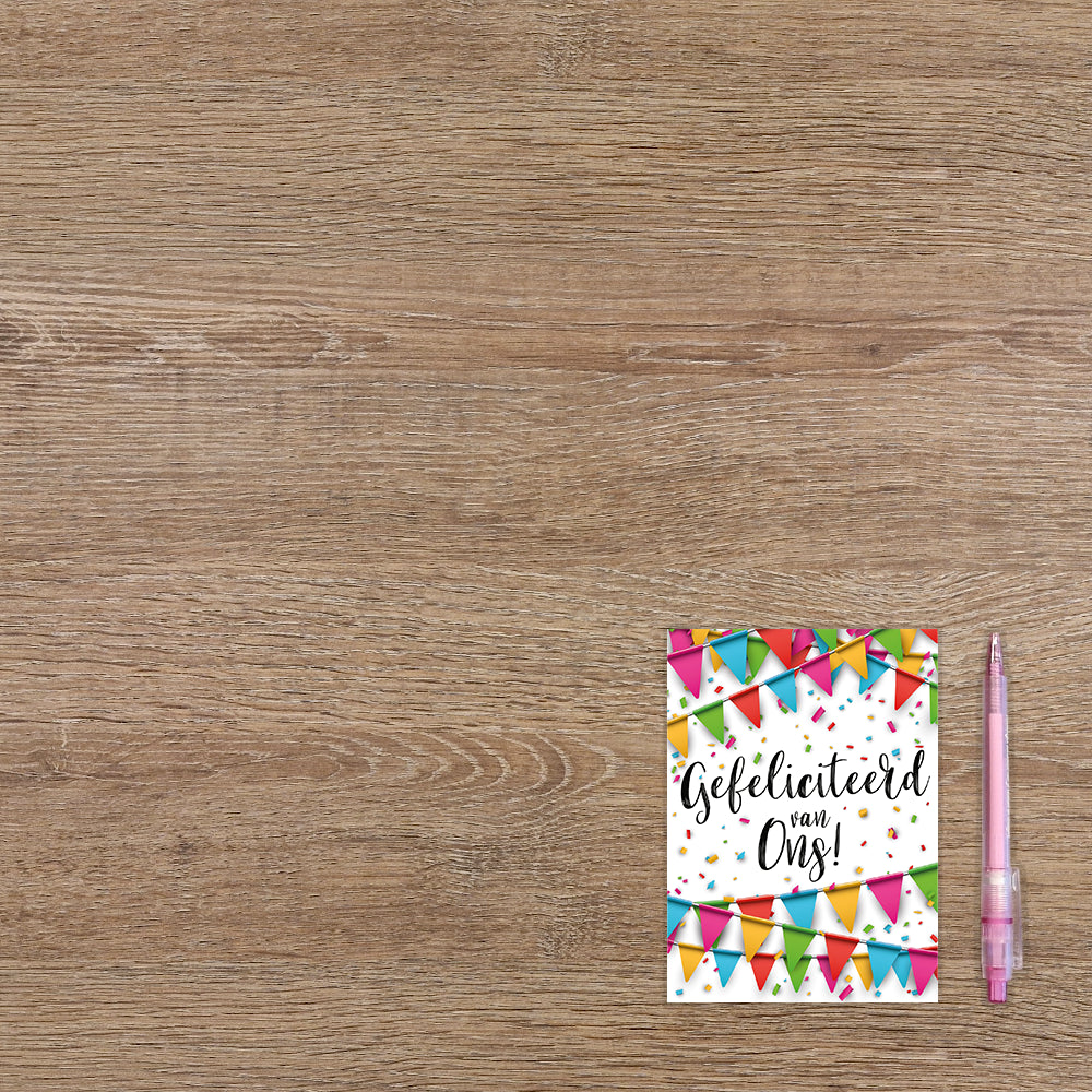 Gefeliciteerd van ons