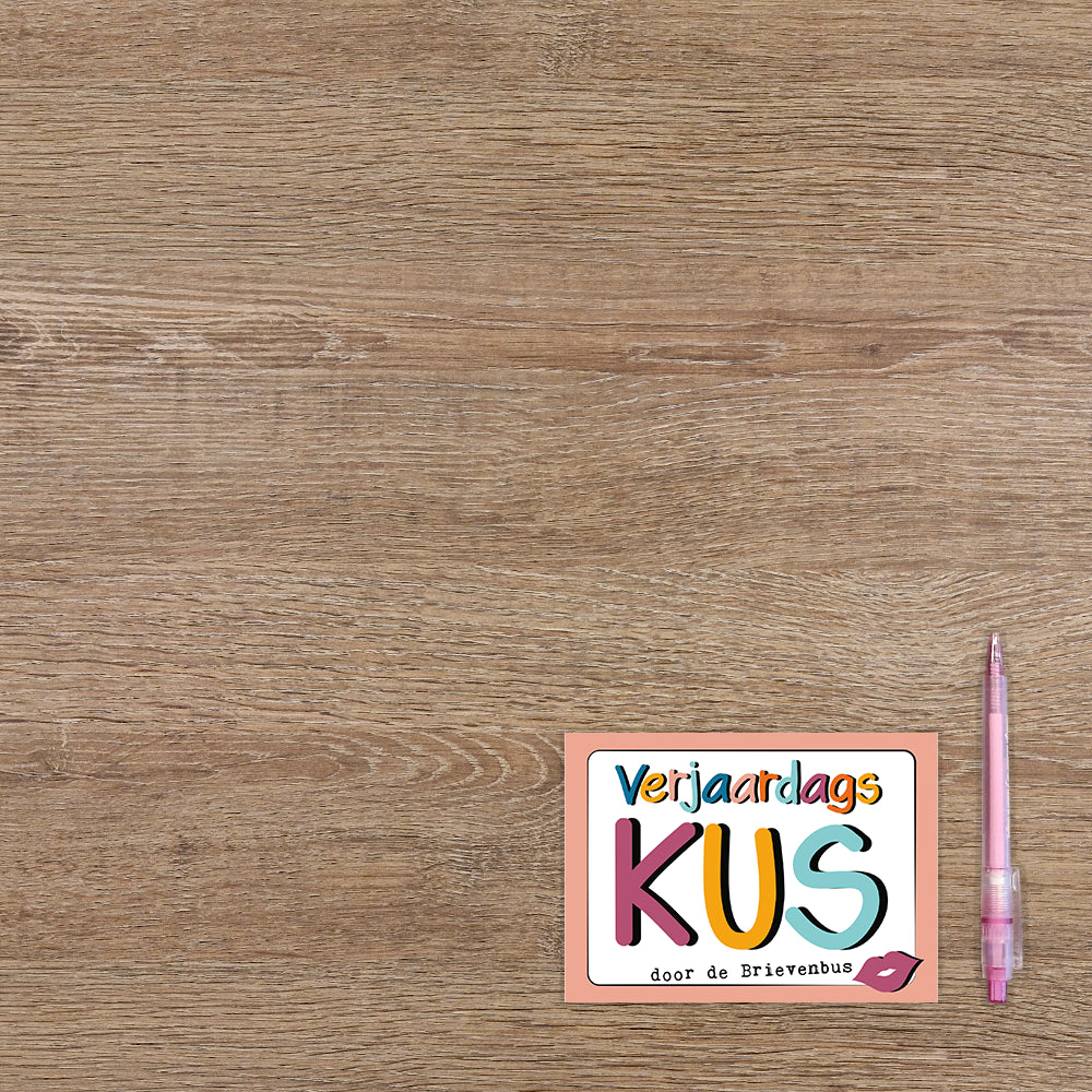 Verjaardagskus door de brievenbus