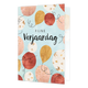 Fijne verjaardag - Formaat: Klein - Vorm: Staand - Verjaardagskaart - Op deze wenskaart staan ballonnen in de kleuren goud, bruin, beige en wit, met in het midden de tekst: "Fijne verjaardag". - Snelwenskaart