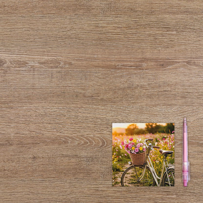 Fiets met bloemen