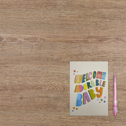 Welcome adorable baby