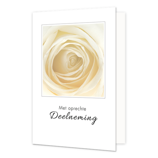 Met oprechte deelneming