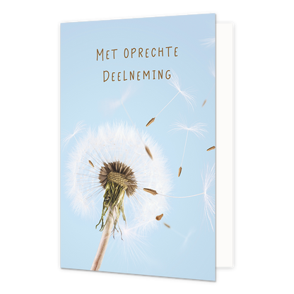 Met oprechte deelneming