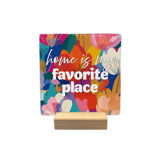 Home is my favorite place - Decoratie tegel - Formaat: - - Snelwenskaart