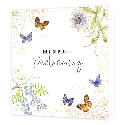 Met oprechte deelneming
