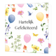 Hartelijk gefeliciteerd - Formaat: Standaard - Vorm: Vierkant - Verjaardagskaart - Op deze wenskaart staan bloemen en vlinders in de kleuren rood, paars, geel en groen, met in het midden de tekst: "Fijne verjaardag". - Snelwenskaart