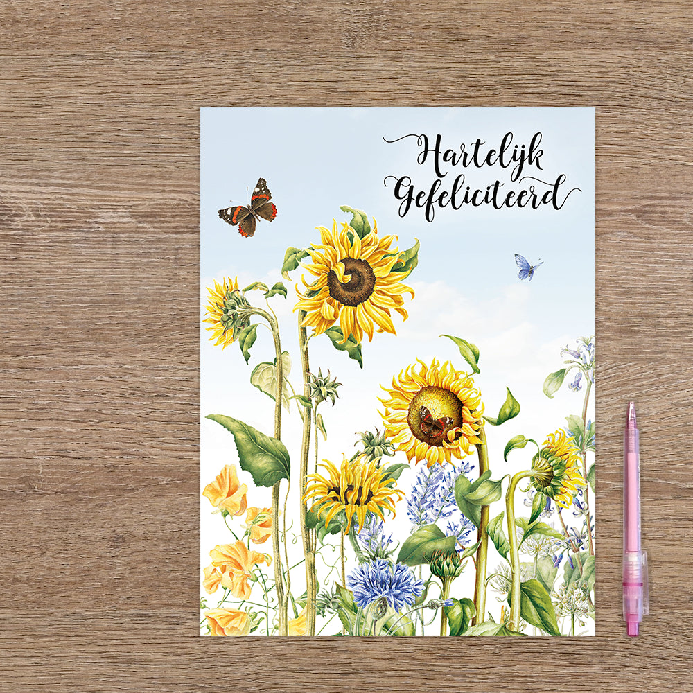 XL kaart - Hartelijk gefeliciteerd