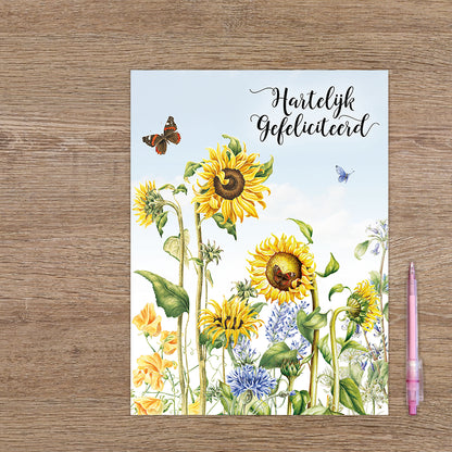 XL kaart - Hartelijk gefeliciteerd