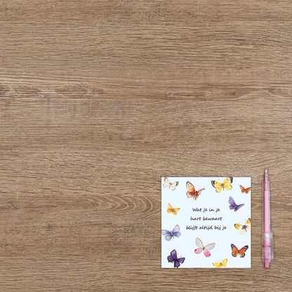 Wat je in je hart bewaart blijft altijd bij je