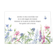 Sterkte in deze moeilijke tijd - Formaat: Standaard - Vorm: Liggend - Sterkte kaart - Op deze wenskaart staan natuurgetekende bloemen en vlinders. In het midden staat de tekst 'Sterkte in deze moeilijke tijd en is alle dagen die komen wanneer je in grote en kleine dingen het gemis zult ervaren'. - Snelwenskaart