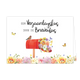 Een verjaardagskus - Formaat: Standaard - Vorm: Liggend - Verjaardagskaart - Op deze wenskaart staat een brievenbus waar bloemen uit komen met daarboven de tekst: "Een verjaardagskus door de brievenbus". - Snelwenskaart