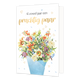 Al zoveel jaar een prachtig paar - Formaat: Standaard - Vorm: Staand - Huwelijkskaart - Op deze wenskaart staat een boeket met bloemen en daarboven de tekst: "Al zoveel jaar een prachtig paar". - Snelwenskaart