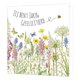 Jij bent jarig gefeliciteerd - Formaat: Standaard - Vorm: Vierkant - Verjaardagskaart - Op deze wenskaart staat een bloemenveld met vlinders en daarboven de tekst: "Jij bent jarig gefeliciteerd". - Snelwenskaart
