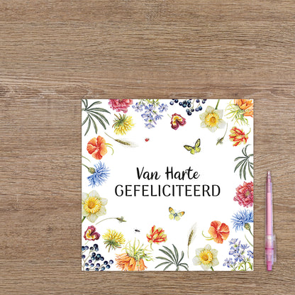 XL kaart - Van harte gefeliciteerd