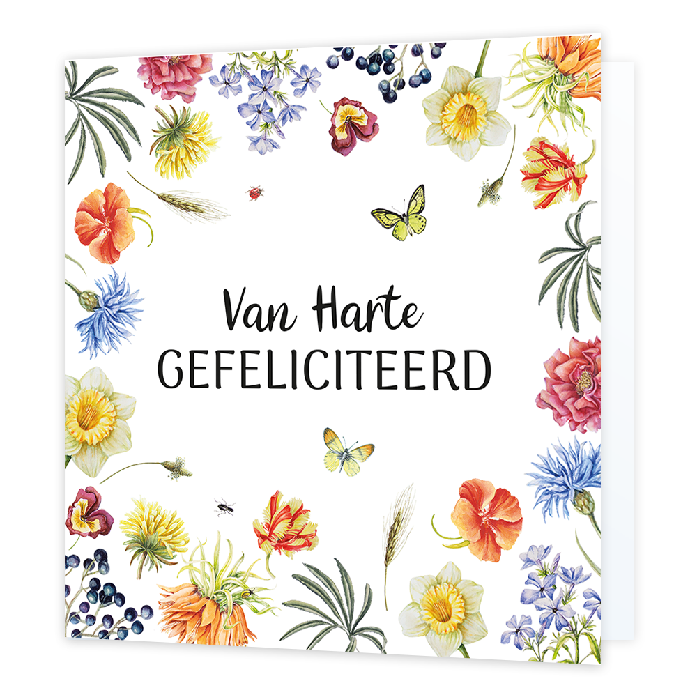 XL kaart - Van harte gefeliciteerd
