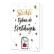 Sterkte - Formaat: Standaard - Vorm: Staand - Kerstkaart - Op deze kerstkaart staat een kaars met daarboven de tekst: "Sterkte tijdens de kerstdagen". - Snelwenskaart