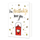 Een kerstlichtje voor jou - Formaat: Standaard - Vorm: Staand - Kerstkaart - Op deze kerstkaart staat een lantaarn omringt door sterren en daarboven de tekst: "Een kerstlichtje voor jou". - Snelwenskaart