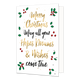 Merry Christmas - Formaat: Standaard - Vorm: Staand - Kerstkaart - Op deze kerstkaart staan groene blaadjes met rode besjes en de tekst: "Merry christmas may all your hopes dreams & wishes come true". - Snelwenskaart