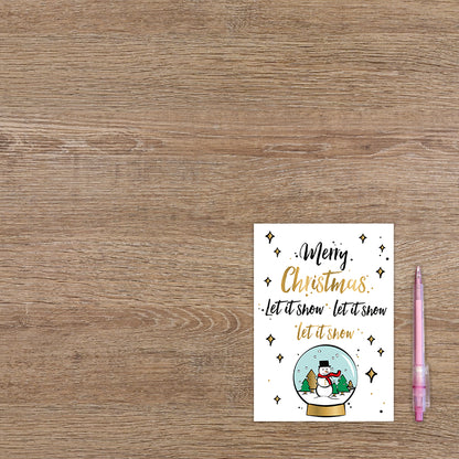 Merry christmas let it snow, let it snow, let it snow